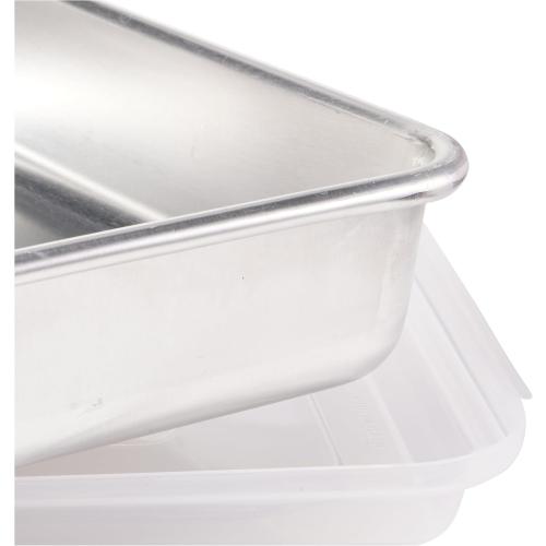 Nordic Ware 46603 9 X 13 Cake Pan with Lid, Silver