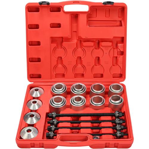 28pcs Press and Pull Sleeve Kit Bushing Press kit Bushes Bushing Bearings Seals Removal Installation Tool Bushes Bearings Seals Removal Install Tool Bushing Removal Tool