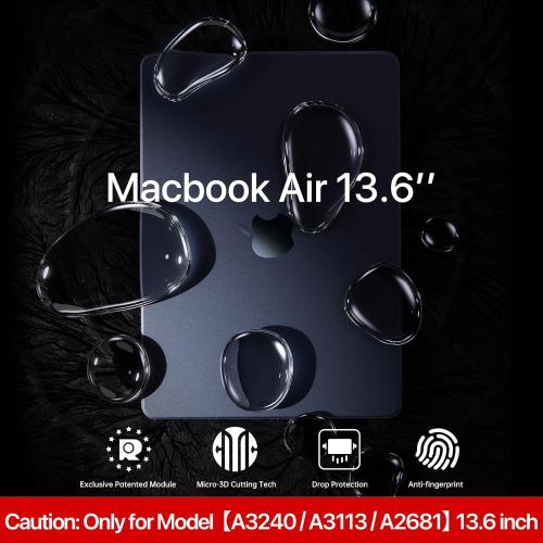Matte Case for MacBook Air 13/13.6-inch (M4/M3/M2, 2022–2026 Models A3240 A3113 A2681), Lightweight | Scratch & Fingerprint Resistant | Closes Seamlessly | Ideal for Work, Travel & Study