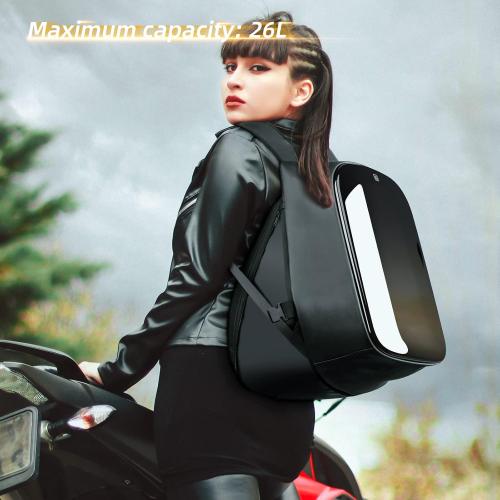 Gelrova Battery not included, LED Motorcycle Helmet Backpack Rampage Serise, 17 Inch DIY Pixel Fashion LED Display Laptop Programming Backpack