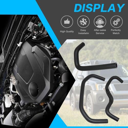 3Pcs Engine Breather Hoses Kit Fit for Nissan NV 1500/2500 2015-2020, Pathfinder 2005-2012 4.0L Engine, Frontier 2005-2019, Xterra 2005-2015 4.0L- Replaces 11823-EA20A、11826-ZL80B、11826-EA200