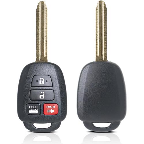 MechanMagic Key Fob Remote Replacement Fits for Toyota Corolla 2014 2015 2016 2017 2018 2019/Camry 2014-2017/Tacoma 2016-2018 HYQ12BDM Keyless Entry Remote Control HYQ12BEL 89070-02880 H Chip