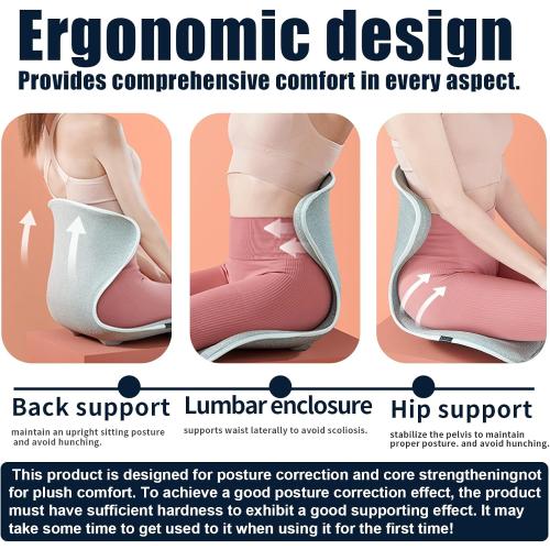 Lumbar Support for Office, Ergonomic Back Cushion for Lower Pain Relief, Improve Posture, Floor Seat,Meditation Chair, Chair Back Support for Computer Chairs, Gaming,Home - Working. (Blue)