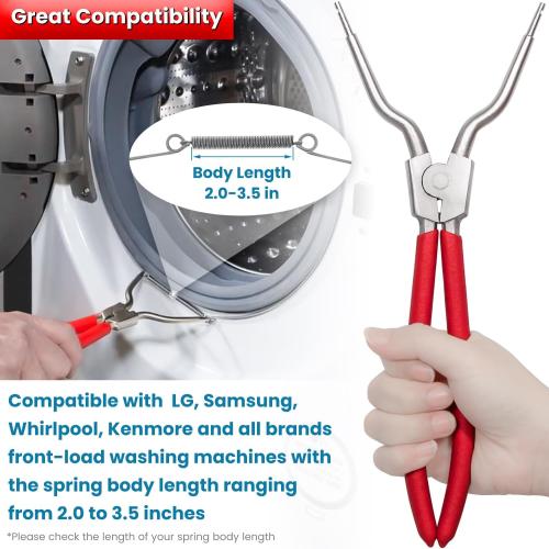 383EER4004A/383EER4001A Washing Machine Inner/Outer Spring Expansion Tool Washer Door Boot Seal Clamp Ring Removal Tool For 4986ER0004F/B/G, LG, Samsung, Kenmore, Whirlpool