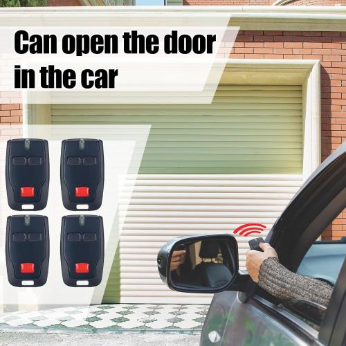 Kingdder 4 Pcs 2 Channel Remote Control Compatible with BFT Mitto B RCB02 R1, 433.92mhz Gate Opener Remote Control Transmitter for All Kinds of Doors, Easy to Program
