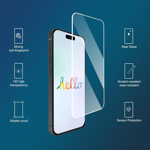 Ailun Screen Protector for iPhone 16 Plus/iPhone 15 Plus/iPhone 15 Pro Max