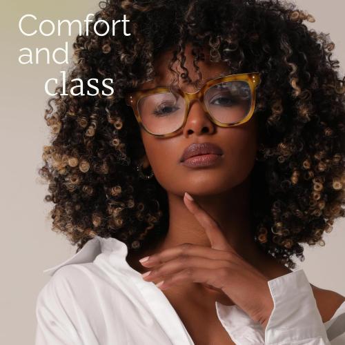 miyya Blue Light Glasses for Women & Men – Oversized UV & Blue Light Blocker Chunky Frames, Stylish Eyewear Accessories