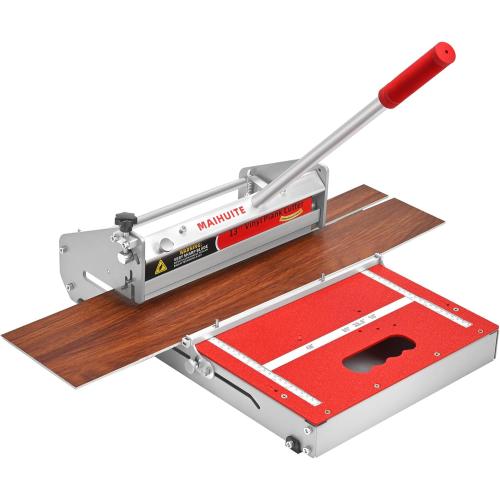 10mm Thick Floor Cutter - 13 Pro Vinyl Floor Cutter for LVP, LVT, WPC, SPC, PVC, VCT, Rigid Core Vinyl Flooring - Honing Stone Included - Manual Operation, No Electricity, No Noise