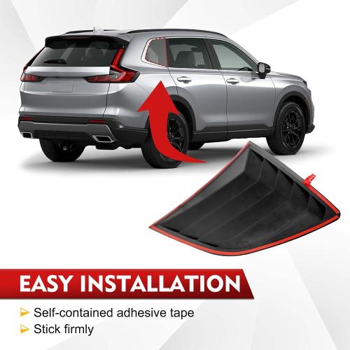 Flixon 2PCS Window Louvers Racing Style Compatible with Honda CRV CR-V 2023 2024 Exterior Rear Side Window Louvers Air Vent Scoop Shades Cover Blinds (Carbon Fiber)