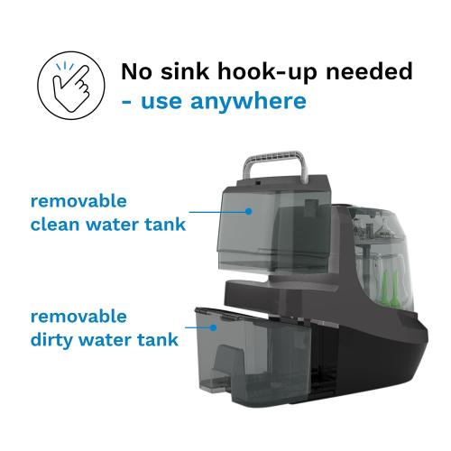 Baby Brezza Bottle Washer Pro - Baby Bottle Washer, Sterilizer   Dryer - All in One Machine Cleans Baby Essentials, Bottles   Pump Parts – Appliance Replaces Bottle Brushes & Drying Racks, Charcoal