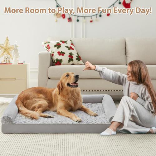 Dog Beds for Large Dogs, Orthopedic Dog Bed for Medium Large Dogs,Big Waterproof Couch Pet Bed with Removable Washable Cover