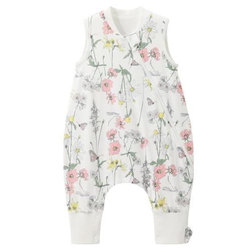 Duomiaomiao 0.5 TOG Toddler Sleep Bag 12-24 Months 100% Cotton Lightweight Baby Sleep Sack with Feet, Breathable Comfy Toddler Wearable Blanket