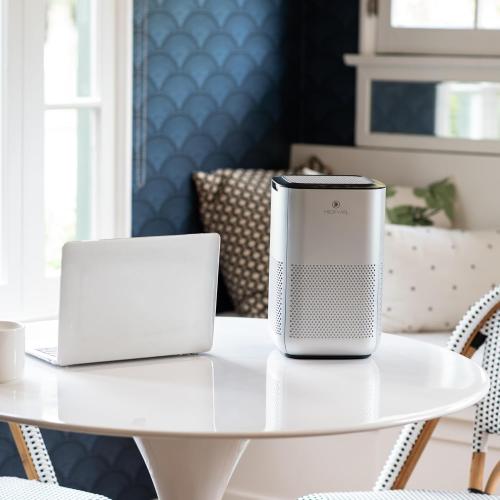 Medify MA-15 Air Purifier with True HEPA H13 Filter | 585 ft² Coverage in 1hr for Allergens, Smoke, Wildfires, Dust, Odors, Pollen, Pet Dander | Removal to 0.1 Microns | Silver, 1-Pack
