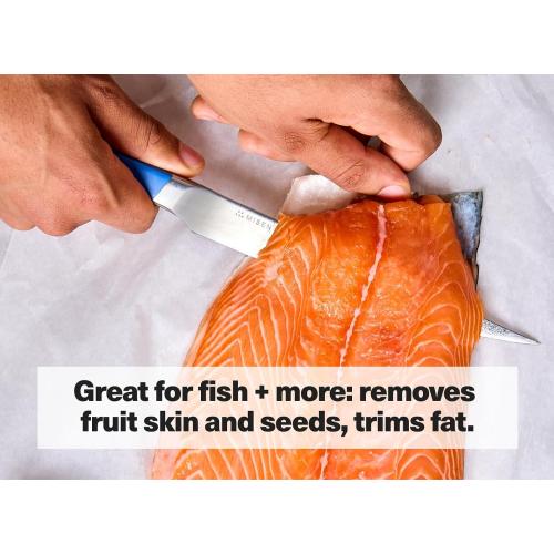 Misen 7.5 Stainless Steel Fillet Knife – Flexible Blade for Precision Fish Filleting & Meat Trimming - High-Carbon Steel for Long-Lasting Sharpness – Ergonomic Handle for Control – Black