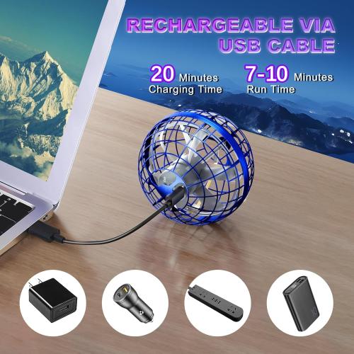 Upgraded 3 Pack Flying Orb Ball 2025 Hover Orb Galaxy Boomerang Ball Cosmic Floating Globe Magic Galactic Flying Spinner Balls Hand Drone Fidget Toys for Kids Ages 6  Year Old Boys Girls