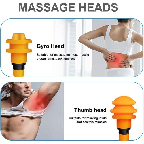 Massage Gun Heads for Hypervolt Go, Replaceable Massager Gun Attachment 8 Different Muscle Massager Heads Deep Tissue Percussion Plug and Play Salon Tools Home Pain Relief New Upgrade Massage Head