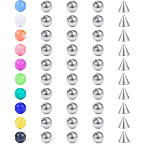 Briana Williams 16G 3mm Replacement Balls & 14G 5mm Piercing Balls & 16G 18G 2.5mm-8mm Piercing Balls for Body Jewelry Piercing Barbell Parts