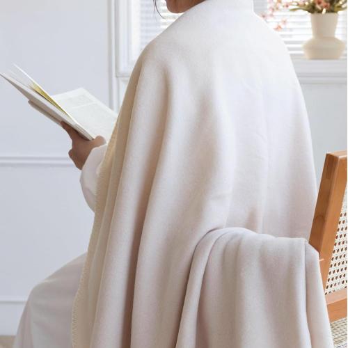 CAI TENG Fleece Throw Blankets 6 Pack Bulk Lightweight Warm Soft 50 x 60 in Kids Blanket Picnic Cozy Fleece Fabric Microfiber Small Blanket for Bed Sofa Office Travel Beige