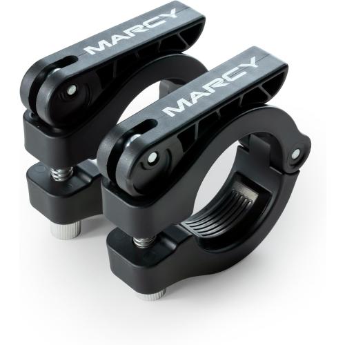 Marcy Adjustable Nylon Resin Olympic (2-inch) Barbell Lock Collar Clips with Quick Release Latch for Weight Training & Fitness Training