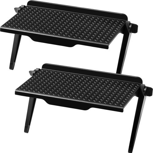 Blulu 2 Pieces TV Top Shelf Adjustable Screen Shelf TV Monitor Top Bracket for Cellphone Stand, Media Boxes, Game Console, Router and Home(8.5 x 4.5 Inch,Black)