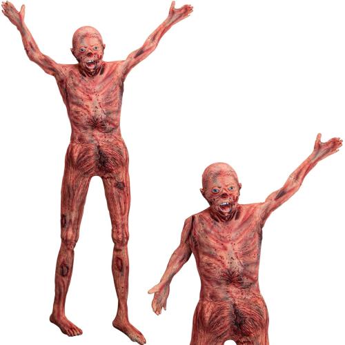 Halloween Bloody Full Body - 4.8ft Latex Skinned Hanging Corpse Torso Props for Haunted House Zombie Halloween Party Decoration(1Piece)