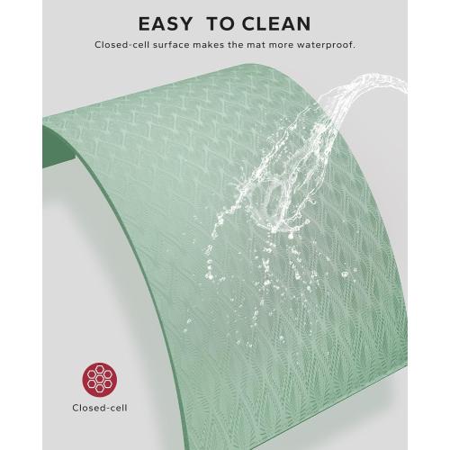 HAPBEAR Extra Large Yoga Mat - 72x48/78x54, 1/4 & 1/3 Thick, Non-Slip, Durable, Eco-Friendly, Wide Exercise Mat for Home Workouts, Yoga, Pilates, Stretching, Meditation (Barefoot Exercise)