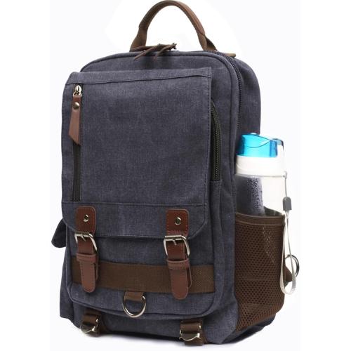 mygreen Canvas Cross Body Messenger Bag Shoulder Sling Backpack Travel Rucksack