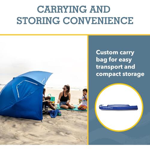 Sport-Brella Super-Brella SPF 50  Sun and Rain Canopy Umbrella for Camping