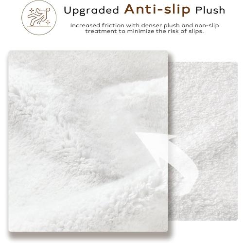Ashler Faux Fur Rug, Ultra Soft Faux Rabbit Fur, White Area Rugs, 5 x 7 Feet Rectangle, Machine Washable Nursery Decor Throw Rugs for Bedroom, Kids Room, Living Room