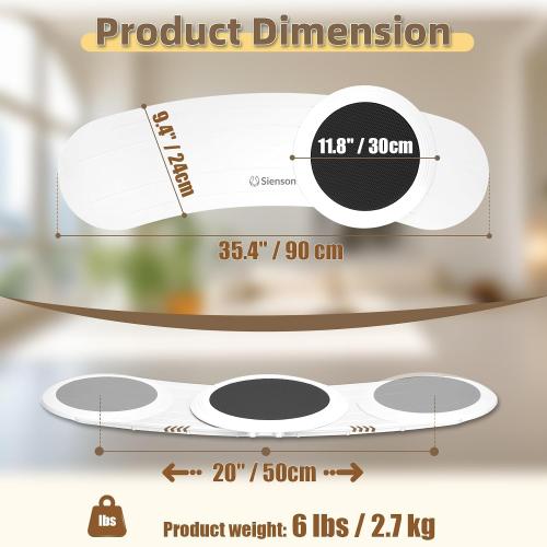 Slide Transfer Board with 360° Rotating Turntable,Sliding Board from Wheelchair to Bed/Car,360°Disc Make Transfers Easier,Heavy-Duty Sliding Board for Patient Senior, Reach More, Move Easier