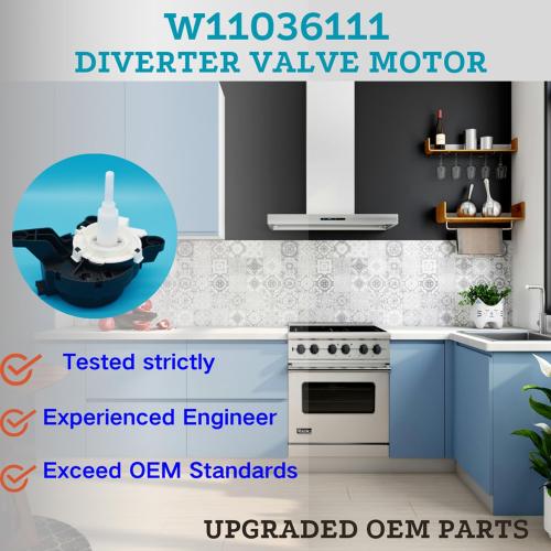 W11036111 Diverter Valve Motor OEM fit Kitchenaid Dishwasher Diverter Motor WDT750SAKZ0 W11412297