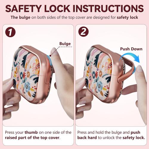 Inesore Pink for AirPods Pro 3 Case 2025 with Lock, for Women Girly Floral Cute Case Compatible with Apple Airpods Pro 3rd Generation Cover, with Phone Stand,Keychain & Cleaner Kit -Pink Flower