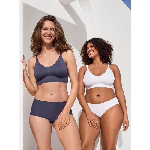 True & Co Women's Soft Form V Neck Adjustable Strap Bra (M)