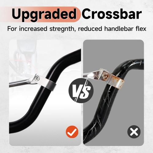 JRL 7/8 Pitbike Handlebars For Motorcycle ATV Mini bike Pit Dirt Bike Mid-Rise Handle Bars Offroad Black