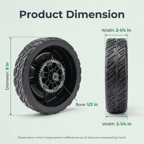 4 Pack 8 Lawn Mower Wheels Kit for Honda HRN216