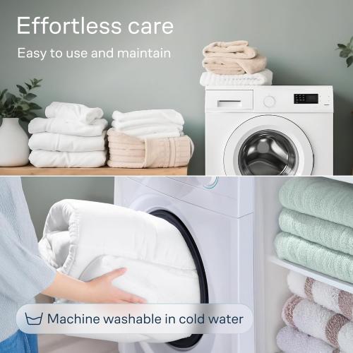 Cloud-Like Twin Mattress Topper - 100% Cotton Top Mattress Pad for Back Pain Relief - Breathable & Naturally Cooling for Hot Sleepers