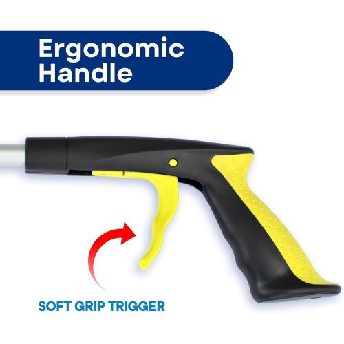 RMS 2-Pack 34 Inch and 21 Inch Grabber Reacher with Rotating Jaw - Mobility Aid Reaching Assist Tool