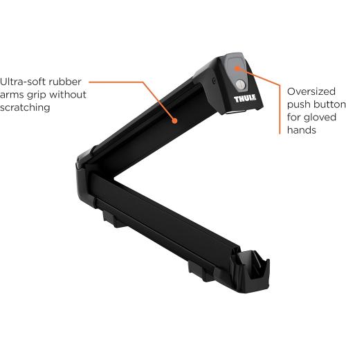 Thule SnowPack Ski/Snowboard Rack, Medium (4 Pr/2 Boards), Black