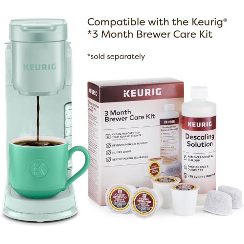 Keurig K-Express Single Serve K-Cup Pod Coffee Maker, 3 Brew Sizes, Strong Button Feature, 42oz Removable Reservoir, Mint