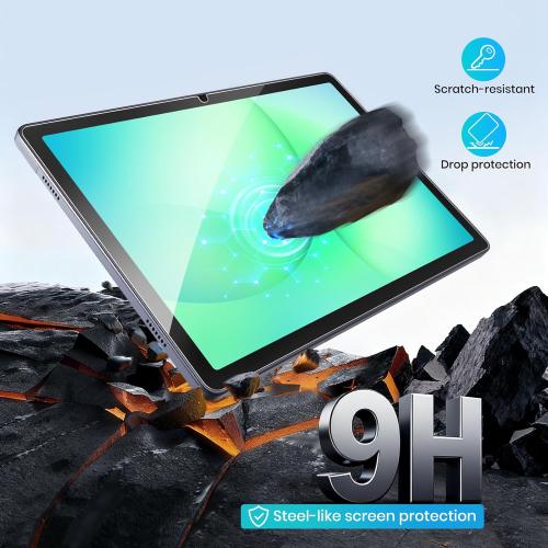 CoBak 2-Pack Tempered Glass Screen Protector for Samsung Galaxy Tab A11 Plus (A11 ) 2025 / Tab A9 Plus (A9 ) 2023 11-inch, Installation Frame, 9H Hardness, Anti-Scratch