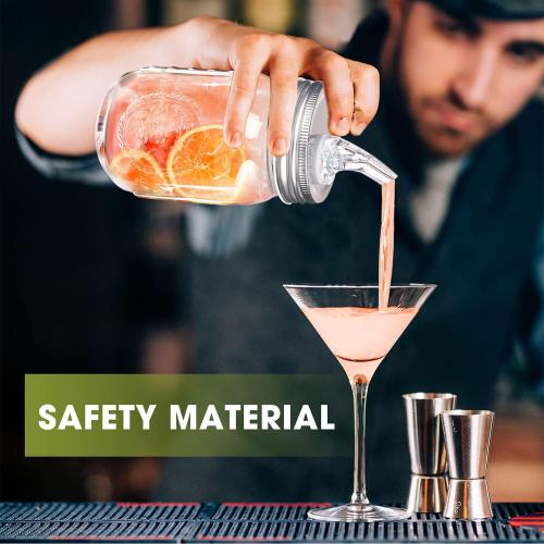 Mason Jar Pour Spouts. free flow Mason Jar Pour Spouts, mason jar for spout regular mouth size 70mm dispenser germination cover. Suitable for any liquid. LeakProof 2Pack   4 Black Lid Caps (2 Pack