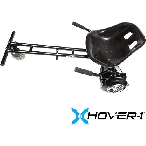 Hover-1 Kart Buggy Hoverboard Attachment | Compatible with Most 6.5 & 8 Electric Hoverboards, Hand-Operated Rear Wheel Control, Adjustable Frame & Straps, Easy Assembly & Install Hoverboard Go Kart