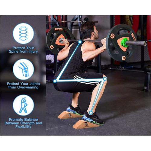 Squat Wedge Block Non Slip Professional Slant Board for Calf Stretching from NXT WIND, Adjustable Angles Knees Over Toes Equipment, Squat Ramp Foot Wedges for Squats Yoga Wedge Great for Exercise