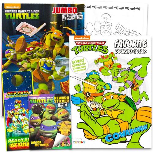 Teenage Mutant Ninja Turtles Coloring and Activity Book Set With Stickers