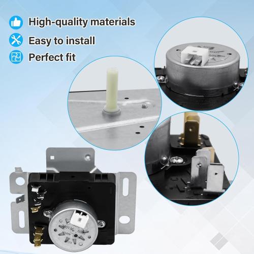 W10745655 W10857612 Dryer Timer Control Compatible with Whirlpool, Maytag, Amana, Roper, Admiral, Crosley and Inglis Clothes Dryer, Replacement Parts AP6003908, 4454384, PS11731366, W10745655