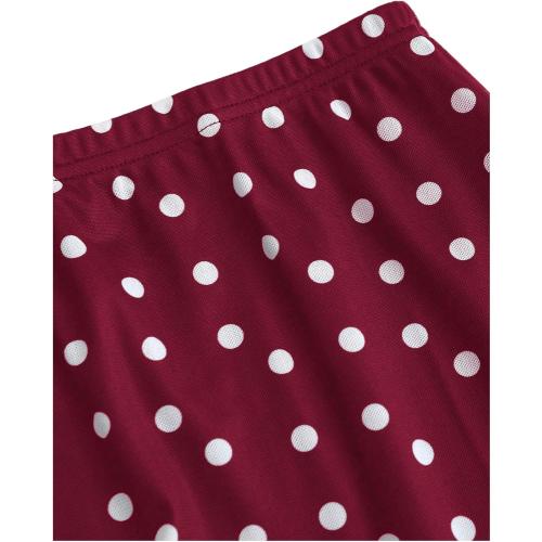 Verdusa Women's Polka Dots Mini Skirt Y2K Vintage Mesh Country Concert Outifits medium