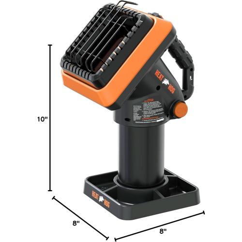 Heat Hog 4,000 BTU Portable Propane Radiant Space Heater, Indoor, Outdoor, Garage, Camping, Outdoor Sports, Boating, RVs, Angled Design, Gas Powered