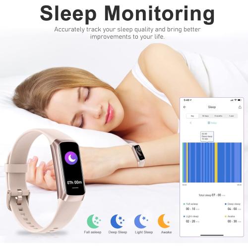 Black Fitness Tracker with 24/7 Heart Rate, Blood Oxygen Blood Pressure Sleep Monitor, Activity Trackers 5 ATM Waterproof,Step Calorie Counter Pedometer Health Smart Watch for Women Men