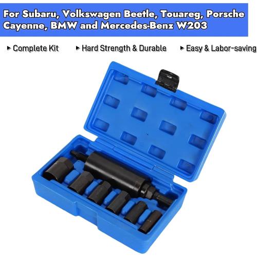 Drive Axle Shaft Pull-Out Pulling Puller Extractor Tool 7pcs Kit w/Carrying CaseFits for Subaru,for Volkswagen Beetle,for Touareg,for Porsche Cayenne,for BMW and for Mercedes-Benz W203