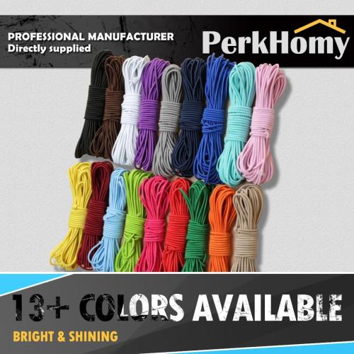 1 PCS ORANGE PerkHomy Bungee Shock Cord Rope Marine Grade Heavy Duty Polyester Bungie Elastic Stretch String for Kayak Strap Tarp Tie Down Canopy Boating Camping Tent Crafting Patio （Orange-3/16 x 50'）
